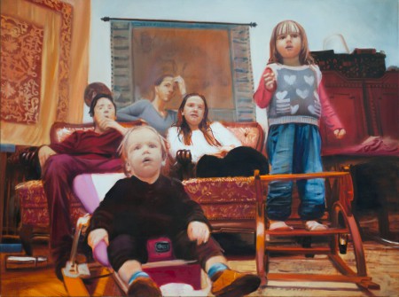 Otthon 140x180cm olaj vászon